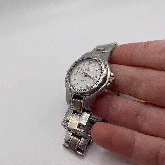 Working! Movado Women’s Quartz Wrist Watch Two Tone 80.36.825 main image 7